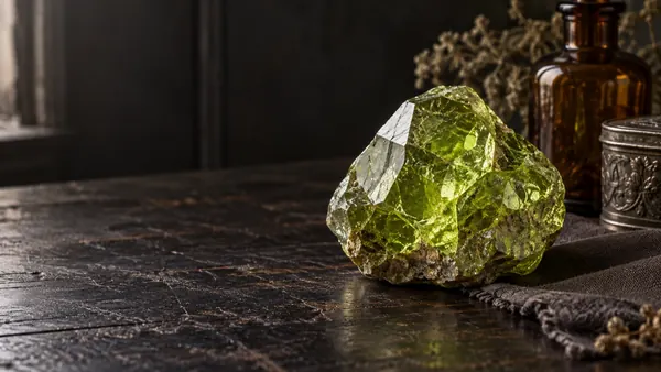 Peridot crystal