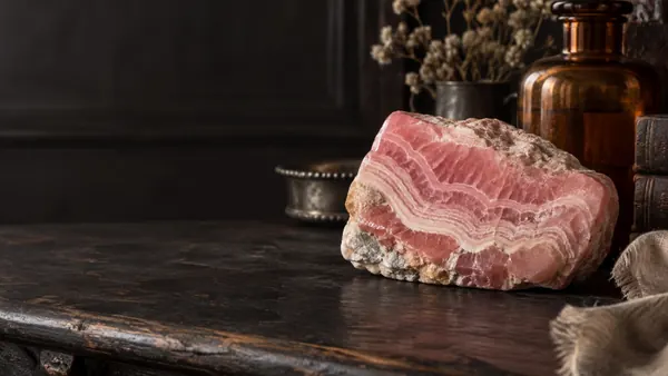 Rhodochrosite crystal