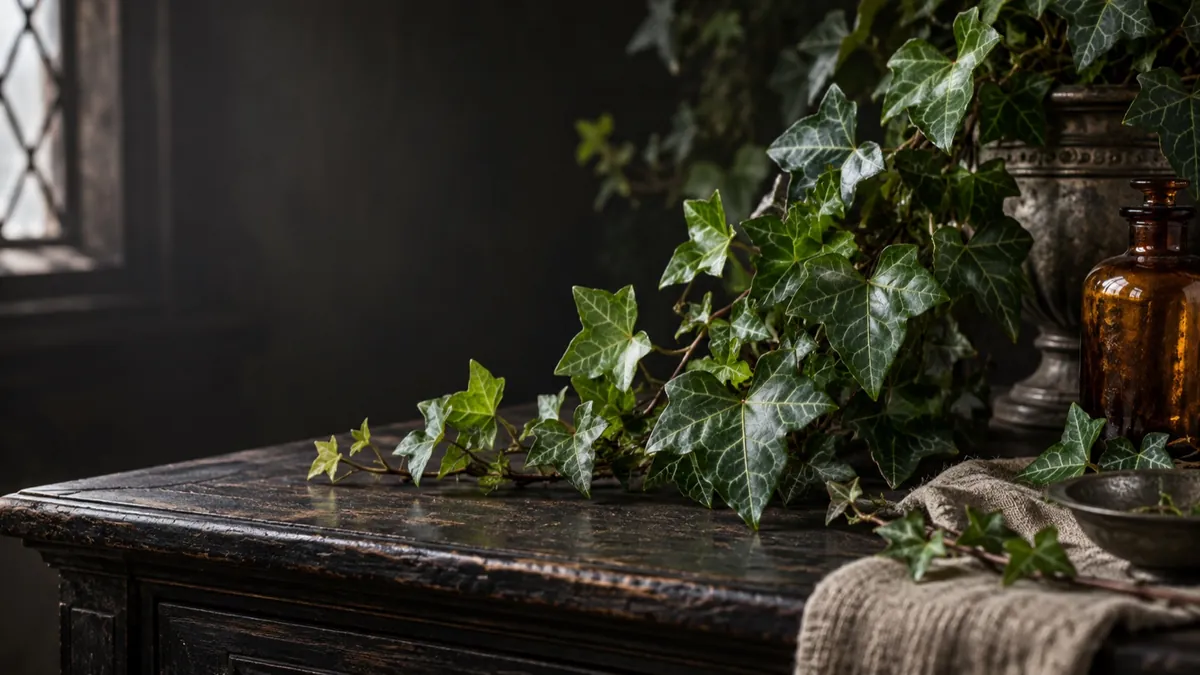 Ivy (Hedera helix) — photograph of the herb