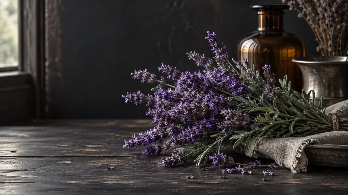 Lavender (Lavandula angustifolia) — photograph of the herb