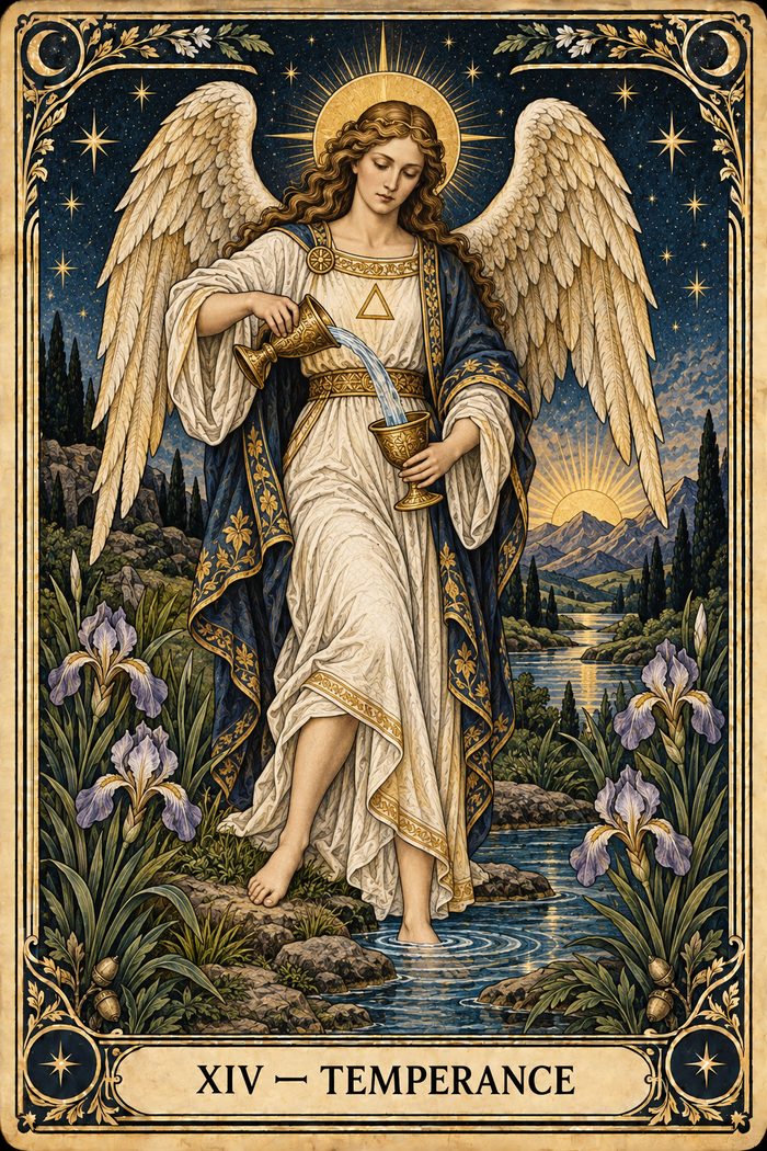 Temperance tarot card