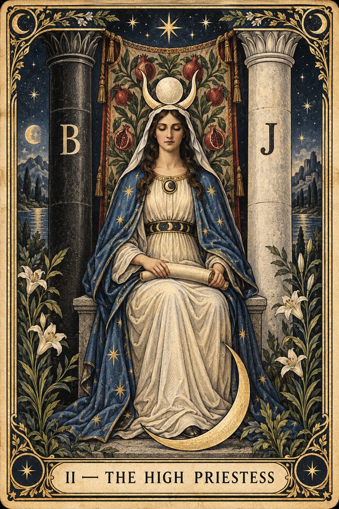 The High Priestess tarot card