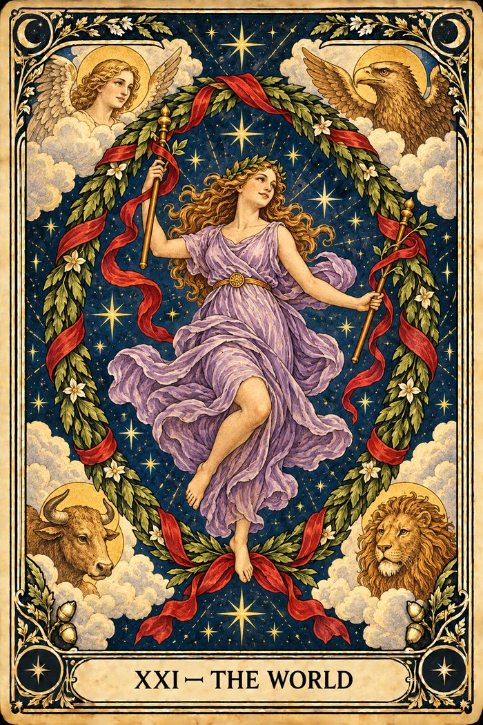 The World tarot card