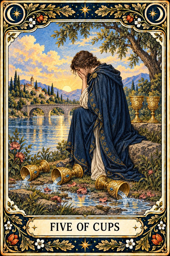 Five of Cups tarot card