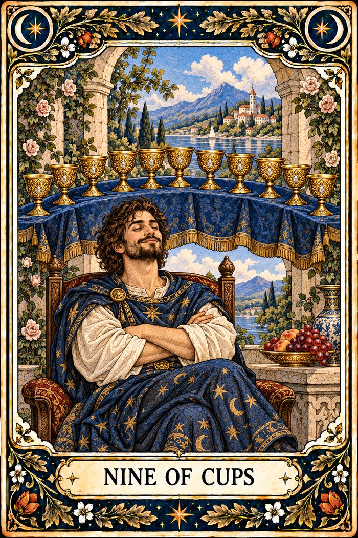 Nine of Cups tarot card