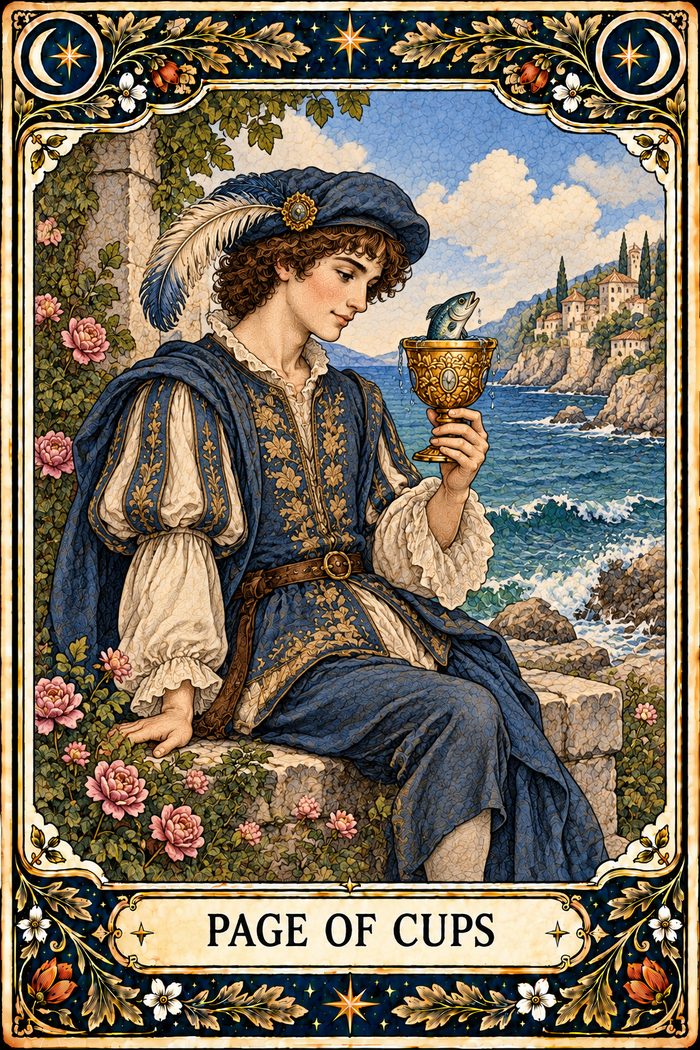 Page of Cups tarot card