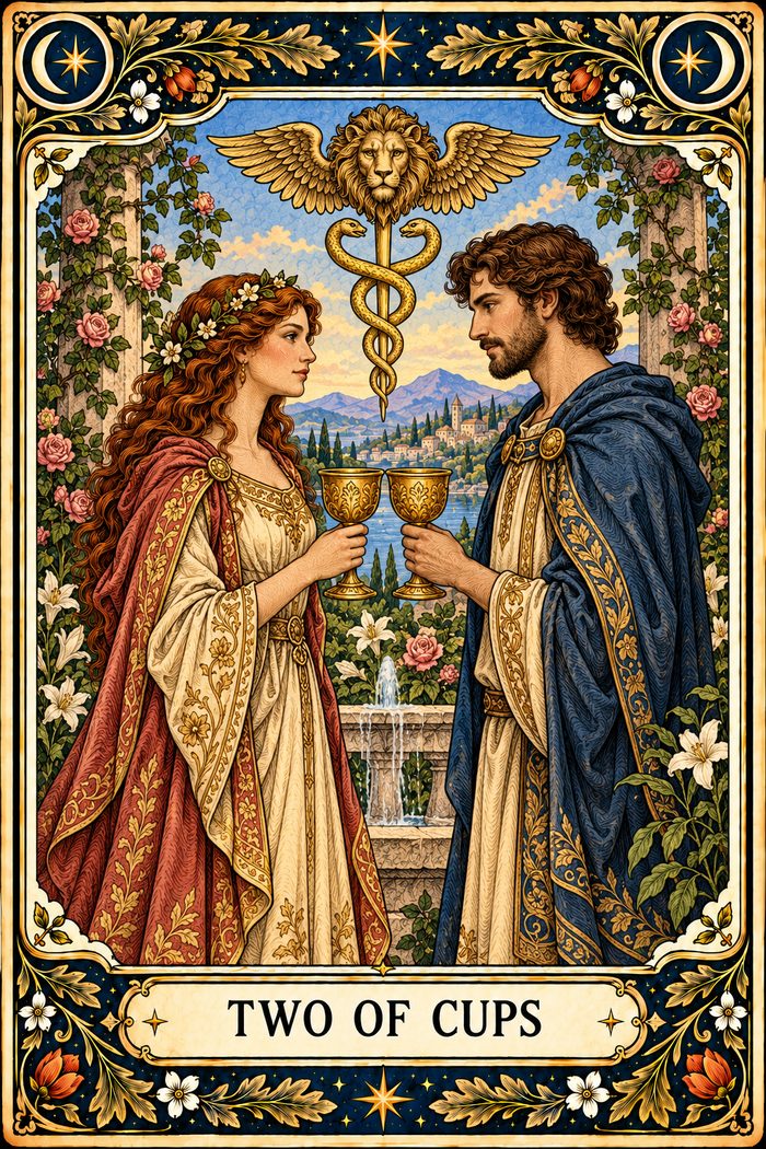 Two of Cups tarot card