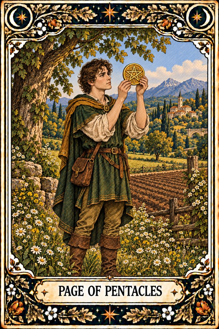 Page of Pentacles tarot card