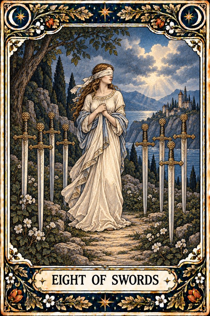 Eight of Swords tarot card