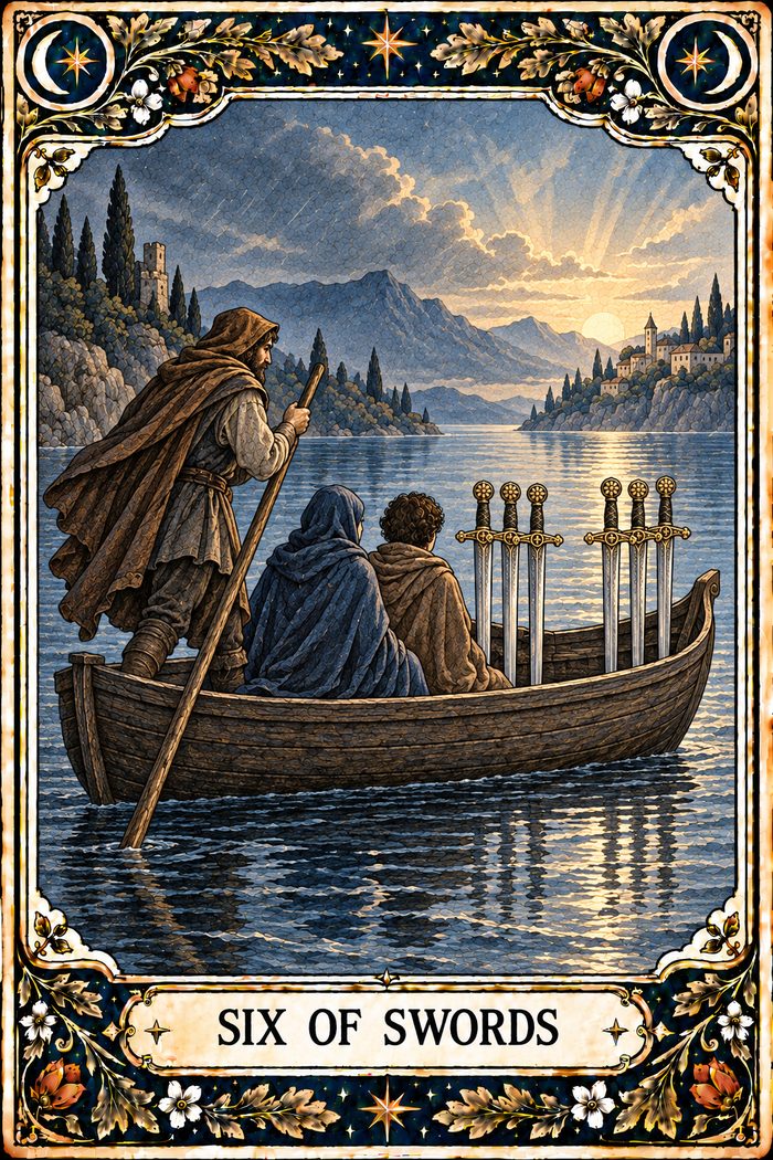 Six of Swords tarot card