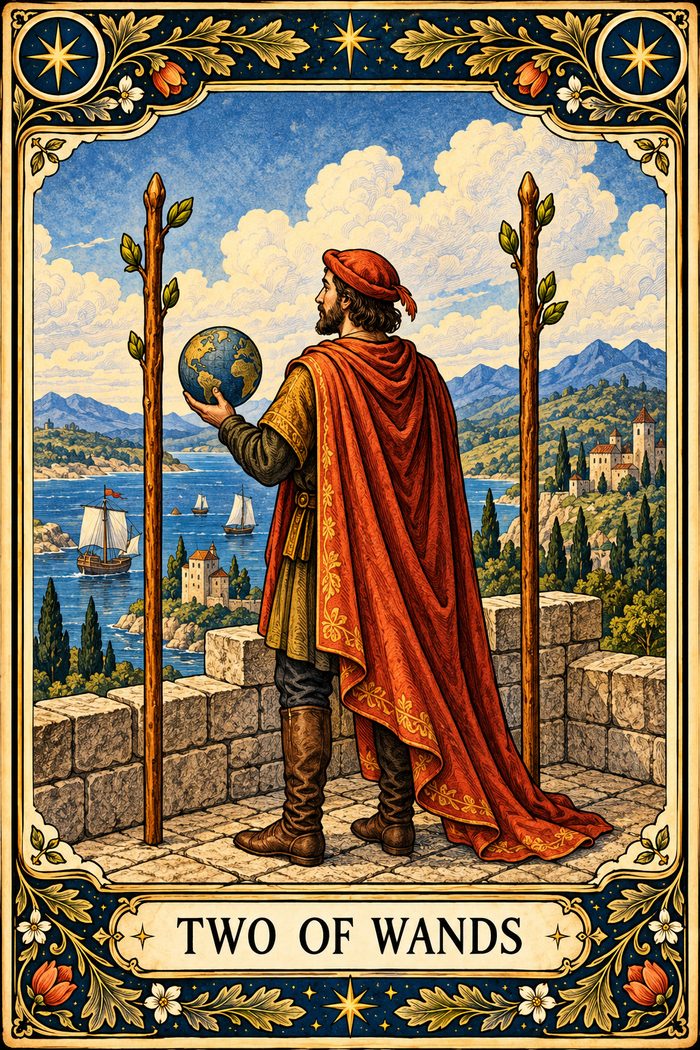 Two of Wands tarot card
